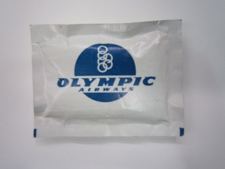 Image: towelette: Olympic Airways