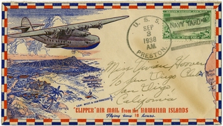 Image: airmail flight cover: Pan American Airways System