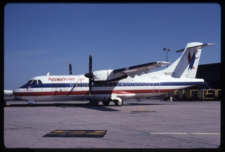 Image: slide: American Eagle, ATR 42-300, John F. Kennedy International Airport (JFK)