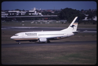 Image: slide: Australian Airlines, Boeing 737-300, Sydney Airport (SYD)