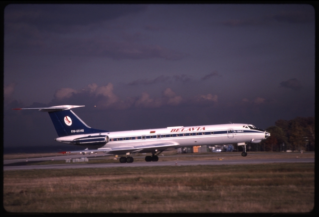 Slide: Belavia Belarusian Airlines, Tupolev Tu-134, Frankfurt Airport (FRA)