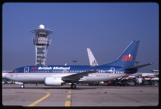 Image: slide: British Midland Airways, Boeing 737-500