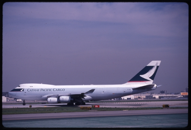 Slide: Cathay Pacific Airways Cargo, Boeing 747-400F, Los Angeles International Airport (LAX)