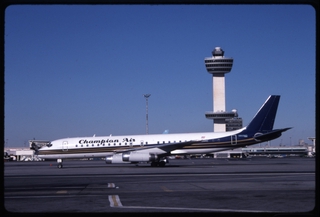 Image: slide: Champion Air, Douglas DC-8-62, John F. Kennedy International Airport (JFK)