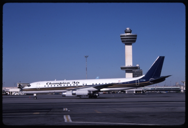 Slide: Champion Air, Douglas DC-8-62, John F. Kennedy International Airport (JFK)