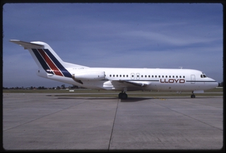 Image: slide: Lloyd Aviation Jet Charter, Fokker F.28 Fellowship