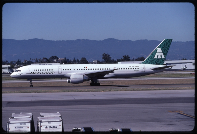 Slide: Mexicana Airlines, Boeing 757-200, San Jose International Airport (SJC)
