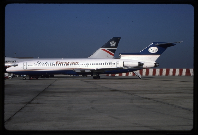 Slide: Sterling European, Boeing 727-200, Stockholm Arlanda Airport (ARN)