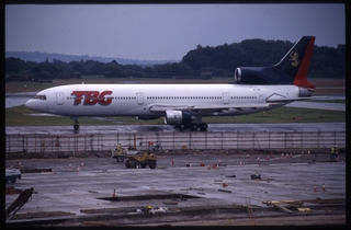 Image: slide: TBG Airways, Lockheed L-1011 TriStar, Manchester Airport (MAN)