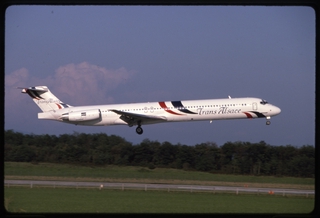 Image: slide: Trans Alsace, McDonnell Douglas MD-83, EuroAirport Basel-Mulhouse-Freiburg (BSL)