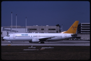 Image: slide: TransGlobal Airways, Boeing 737-400, Fort Lauderdale-Hollywood International Airport (FLL)