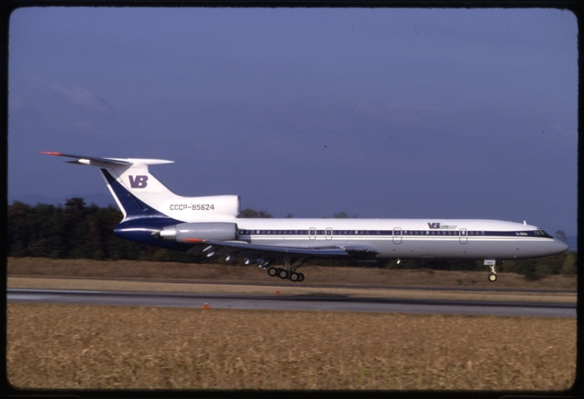 Slide: VB Air, Tupolev Tu-154, EuroAirport Basel-Mulhouse-Freiburg (BSL)