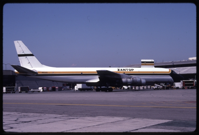 Slide: Zantop International Airlines, Douglas DC-8-50F, Los Angeles International Airport (LAX)