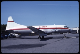 Image: slide: Zantop International Airlines, Convair 640, Newark International Airport (EWR)