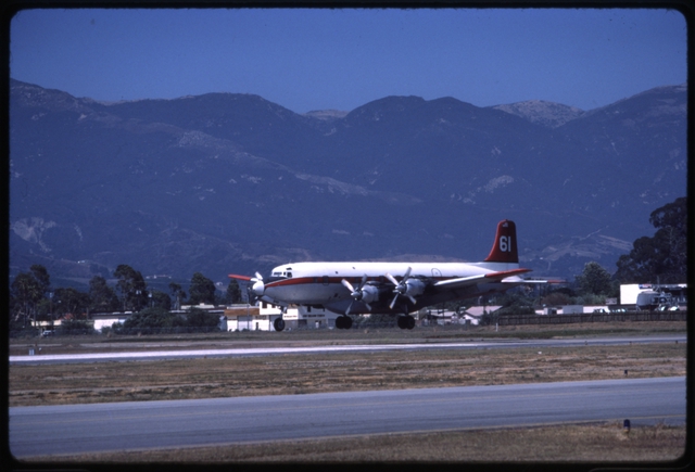 Slide: Douglas DC-7B, Santa Barbara Municipal Airport (SBA)