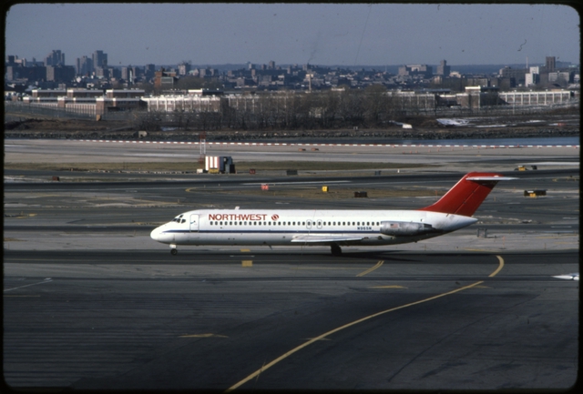 Slide: Northwest Orient, Douglas DC-9-30, LaGuardia Airport (LGA)