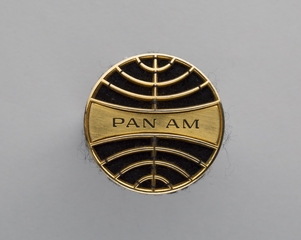 Image: stewardess hat badge: Pan American World Airways