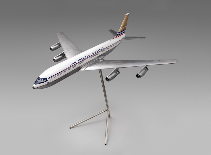Image: model airplane: Continental Airlines, Boeing 707-124