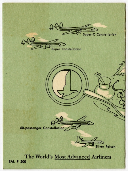 Image: menu: Eastern Air Lines