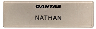Image: name pin: Qantas Airways, Nathan