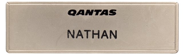 Name pin: Qantas Airways, Nathan