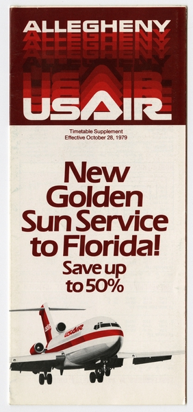 Image: timetable: USAir and Allegheny Airlines