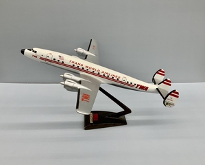 Image: model airplane: TWA (Trans World Airlines), Lockheed L-1649A Starliner
