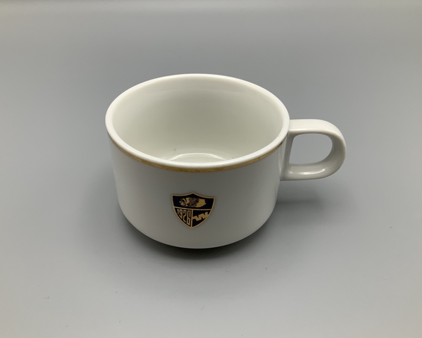 Coffee cup: Western Airlines, “60th Anniversary Shield” pattern