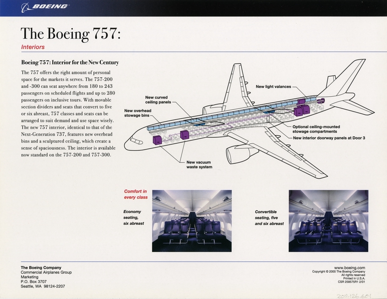 Image: brochure: Boeing 757