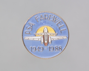 Image: lapel pin: Pacific Southwest Airlines (PSA)