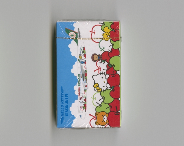 Playing cards: EVA Air, Airbus A330-300, Hello Kitty