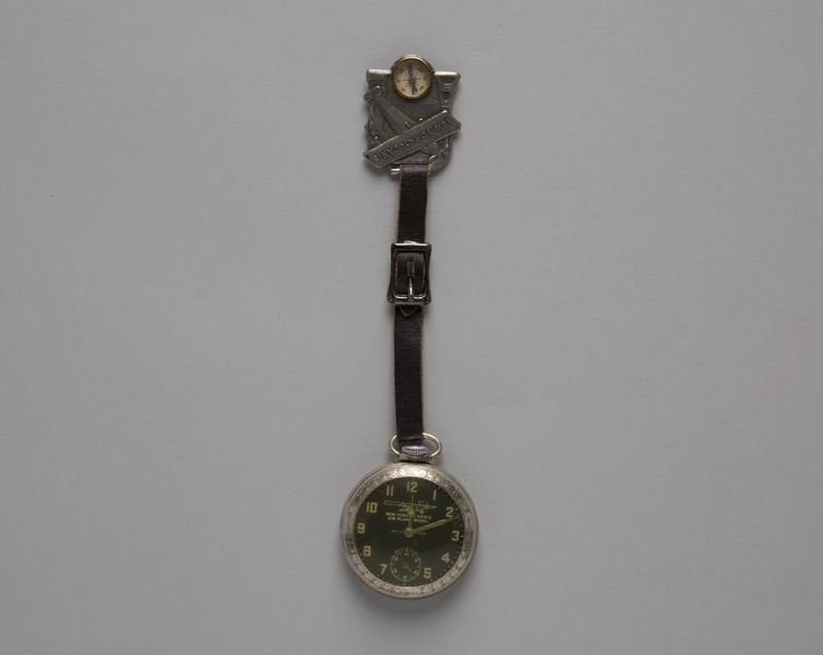 Image: pocket watch and fob: Lindbergh