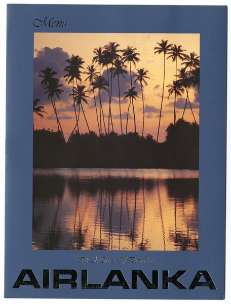 Image: menu: Air Lanka