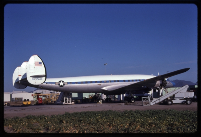 Slide: Privately owned (former) U.S. Air Force, Lockheed Super Constellation