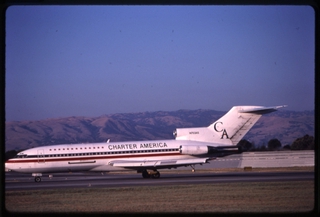 Image: slide: Charter America, Boeing 727-200, San Jose International Airport (SJC)