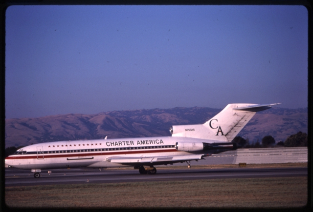Slide: Charter America, Boeing 727-200, San Jose International Airport (SJC)