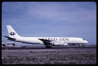 Image: slide: Cargo Lion, Douglas DC-8C, John F. Kennedy International Airport (JFK)