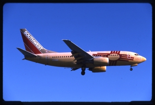 Image: slide: Southwest Airlines, Boeing 737-500, Los Angeles International Airport (LAX)