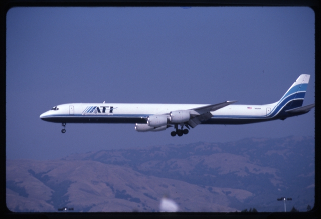 Slide: Air Transport International (ATI) Cargo, Douglas DC-8-73, San Jose International Airport (SJC)