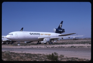 Image: slide: Gemini Air Cargo, McDonnell Douglas DC-10-30F, Mohave Airport (MHV)