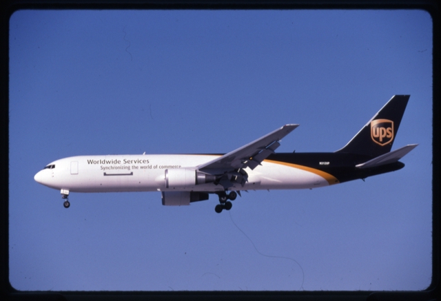 Slide: UPS Cargo, Boeing 767, San Jose International Airport (SJC)