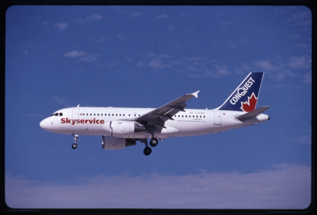 Slide: Skyservice Airlines, Airbus A319, McCarran International Airport (LAS)
