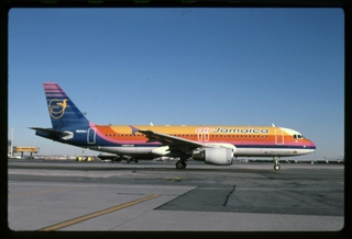 Image: slide: Air Jamaica, Airbus A320, John F. Kennedy International Airport (JFK)