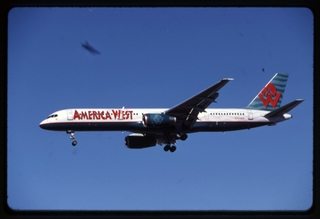 Image: slide: America West Airlines, Boeing 757-200, Los Angeles International Airport (LAX)