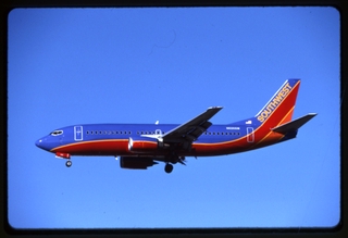 Image: slide: Southwest Airlines, Boeing 737-300, Los Angeles International Airport (LAX)