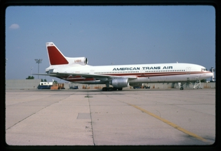 Image: slide: American Trans Air (ATA), Lockheed L-1011 TriStar, John F. Kennedy International Airport (JFK)
