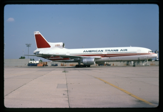 Slide: American Trans Air (ATA), Lockheed L-1011 TriStar, John F. Kennedy International Airport (JFK)