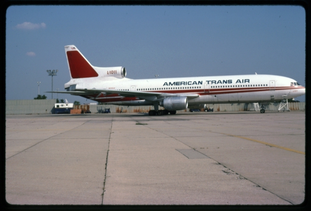 Slide: American Trans Air (ATA), Lockheed L-1011 TriStar, John F. Kennedy International Airport (JFK)