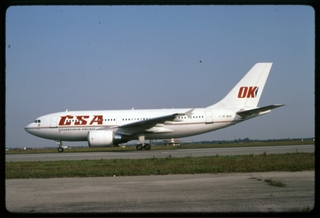 Image: slide: CSA (Czech Airlines), Airbus A310, John F. Kennedy International Airport (JFK)