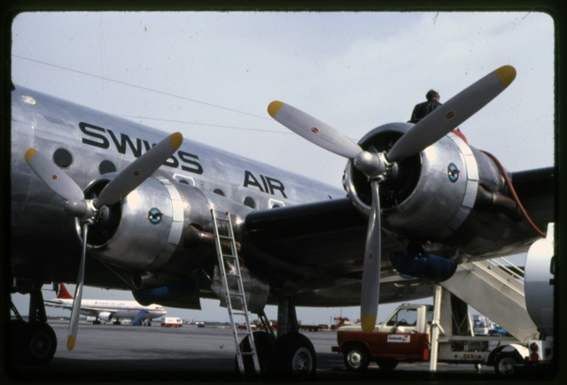 Slide: Swiss Air Lines, Douglas DC-4-1009
